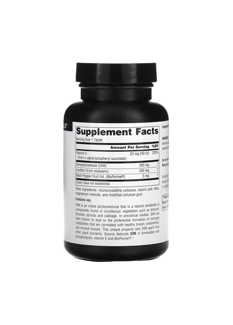 DIM 200mg - 60 tabs Source Naturals (369396642)