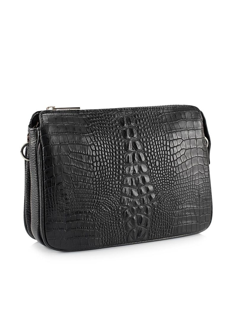 Каркасная женская сумочка с теснением под репитилию Italy RoyalBag F-IT-9871 (283295432)