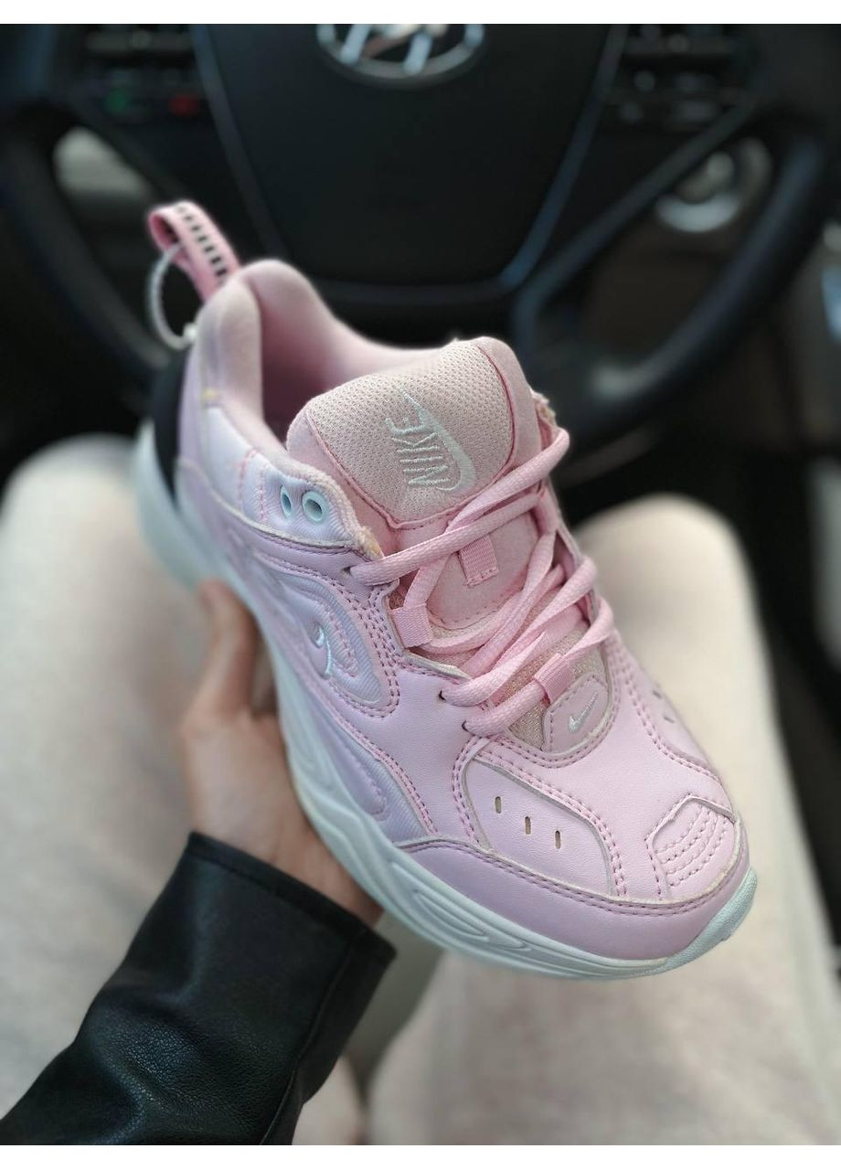 Розовые демисезонные кроссовки мужские nike m2k tekno pink white найк м2к текно No Brand