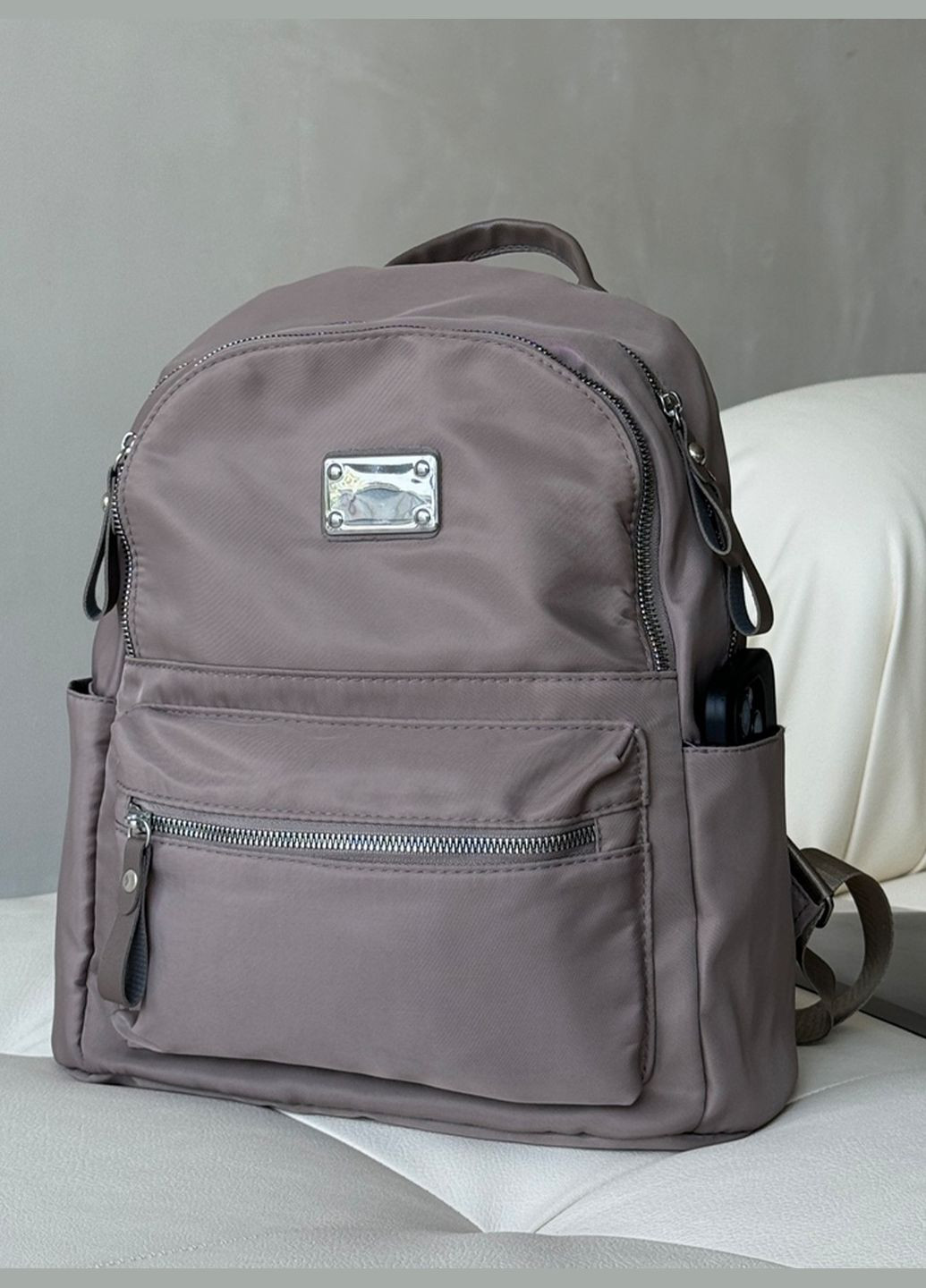 Стильний жіночий рюкзак, Міський жіночий рюкзак, Рюкзак для дівчини 9556 Кавовий 72915 OnePro (300168133)