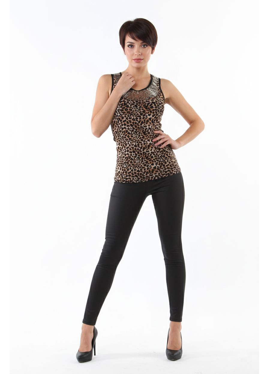 Женская майка с декором. LW-163 Белый Lowett — 362414233