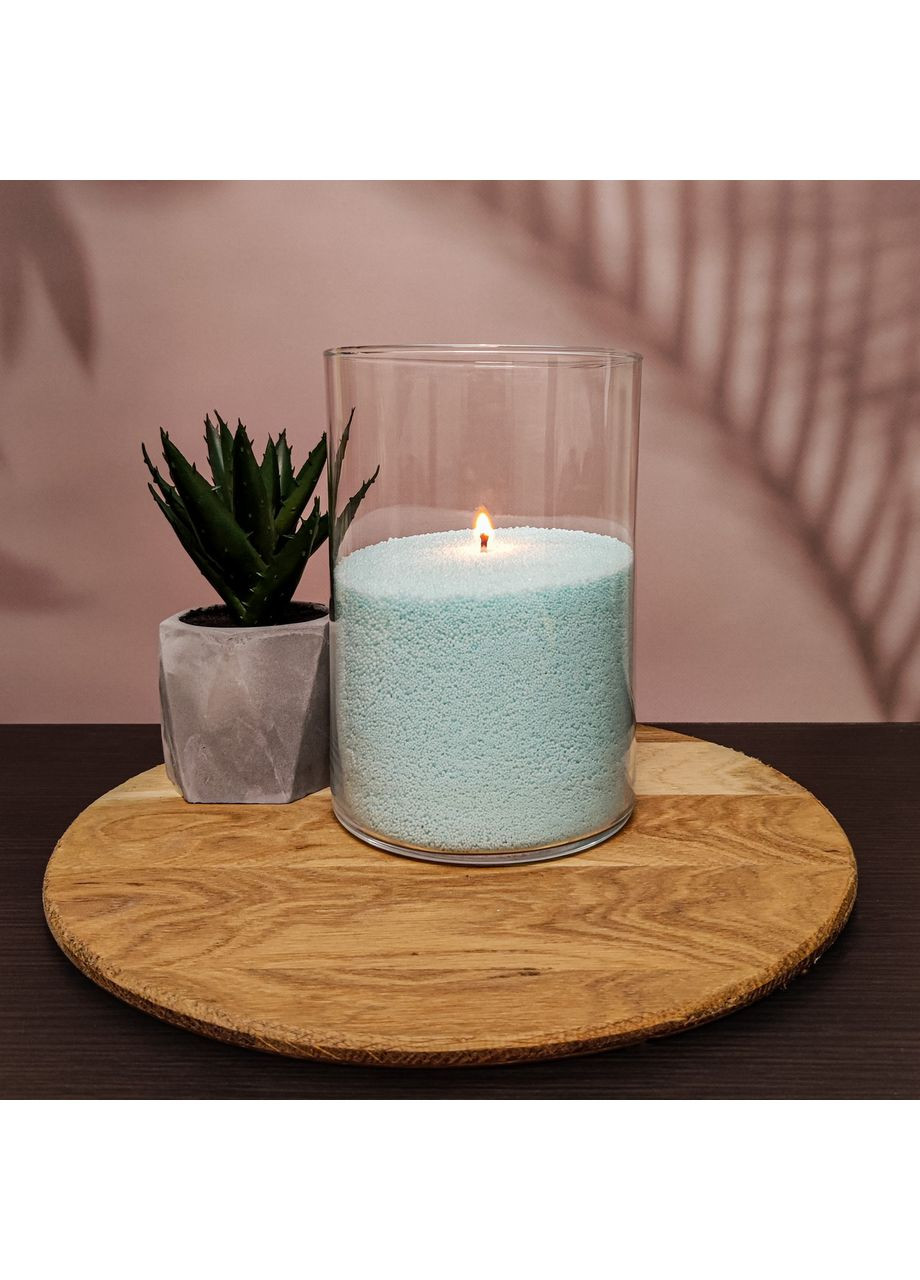 Бірюзові (тіффані) насипні свічки 1 кг + 1 м фітиля Liliya Flowers (366026610)