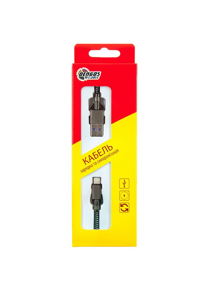 Дата кабеля USB 3.0 AM to Lightning 1.0m 4A (m371861) DENGOS USB 3.0 AM to Lightning 1.0m 4A black (367064480)