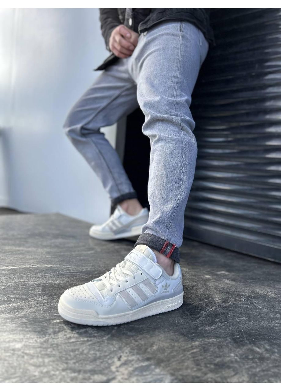 Серые демисезонные кроссовки мужские adidas forum 84 low orbit grey адидас форум 84 No Brand