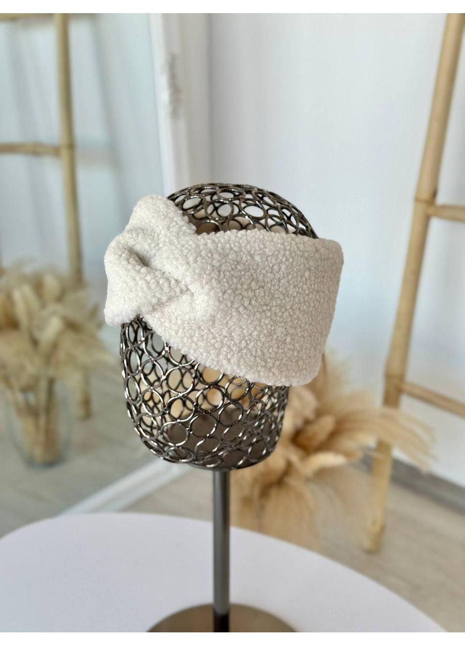 Модна чалма-повʼязка Тедді з мʼякої тканинидля прохолодной погоди. Повʼязка на голову тепла No Brand (362146385)