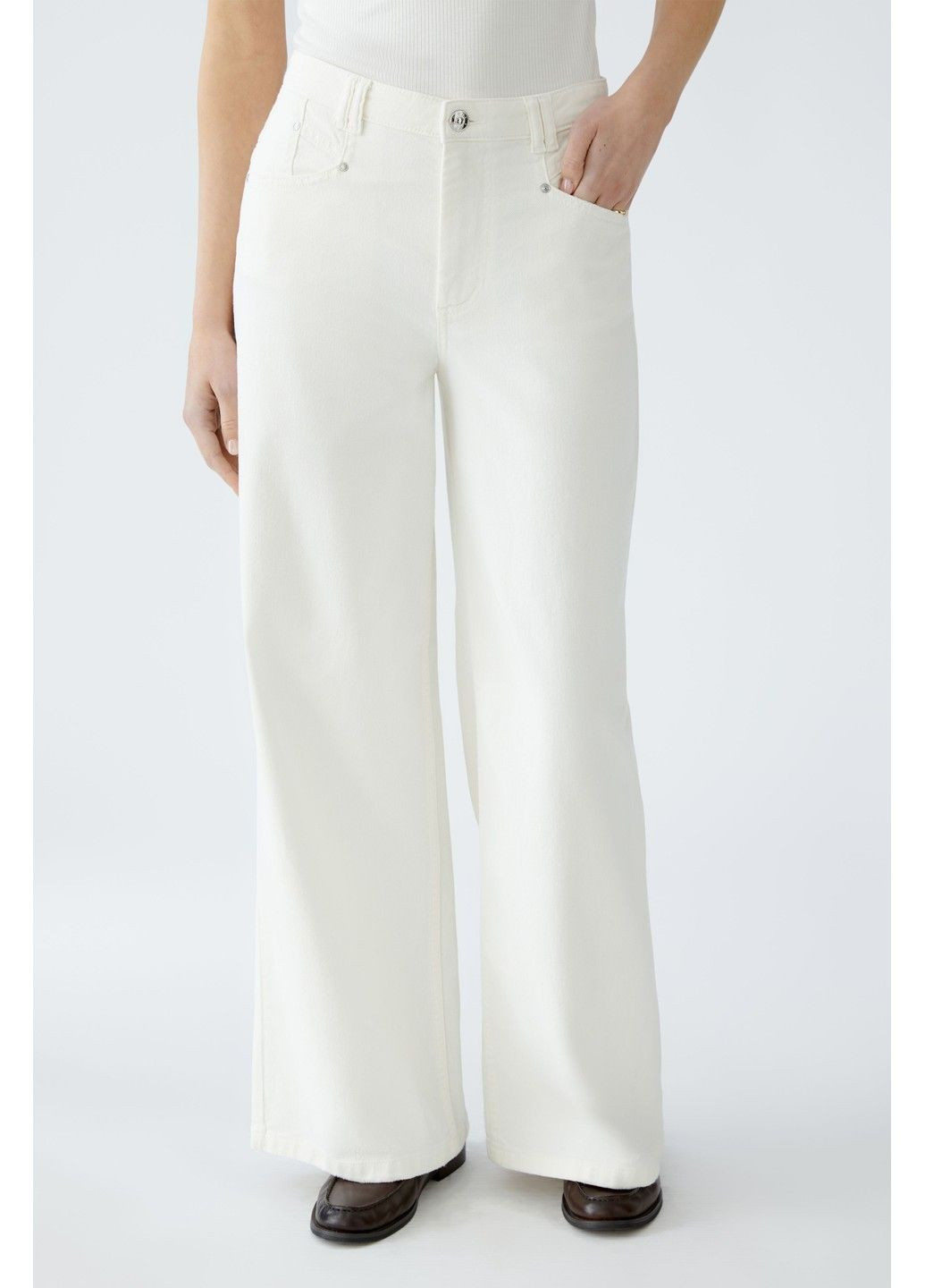 Жіночі джинси Білі Oui - (342097849)