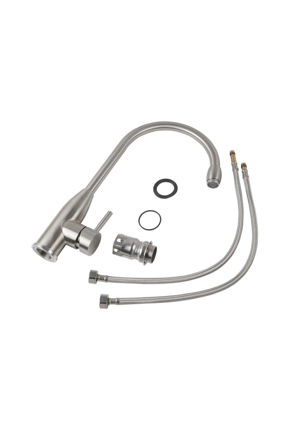 Смеситель кухонный нержавейка 26 FHP (7456) Platinum (269793388)