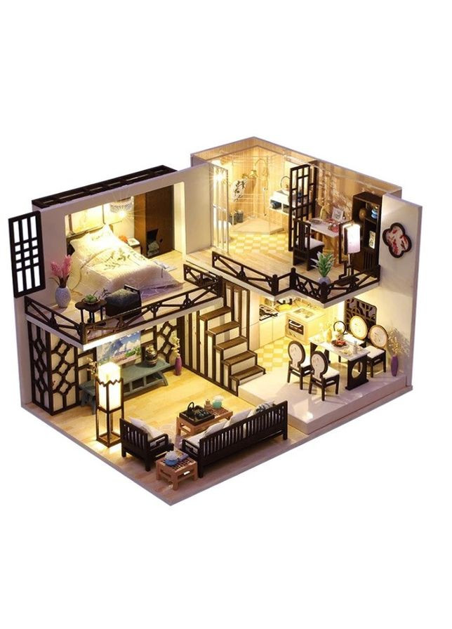 3D Румбокс Вилла Ясинджу в стиле лофт + Пылезащитный купол (M033-B) No Brand (351869587)