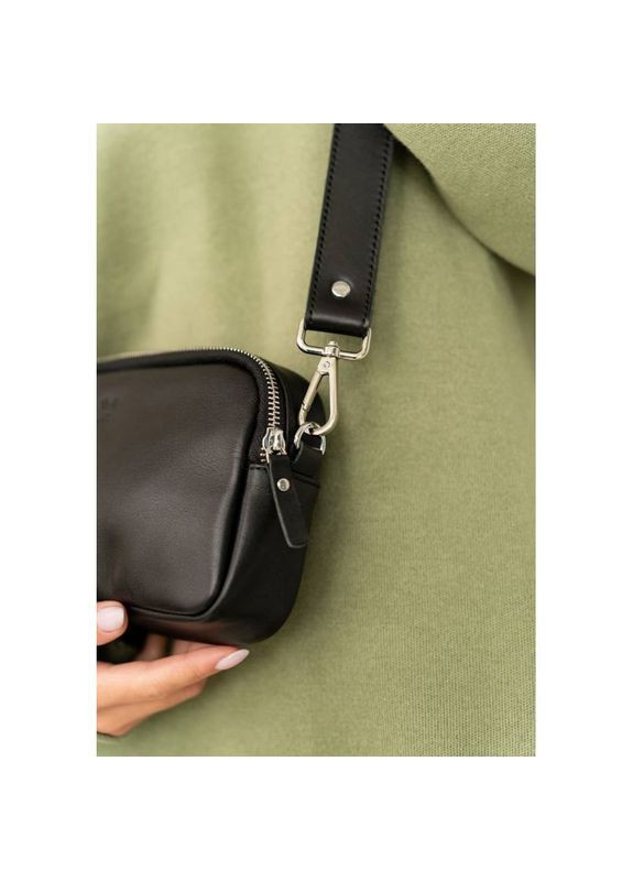 Поясная сумка женская кожаная через плечо Holly Черный The Wings (302007407)