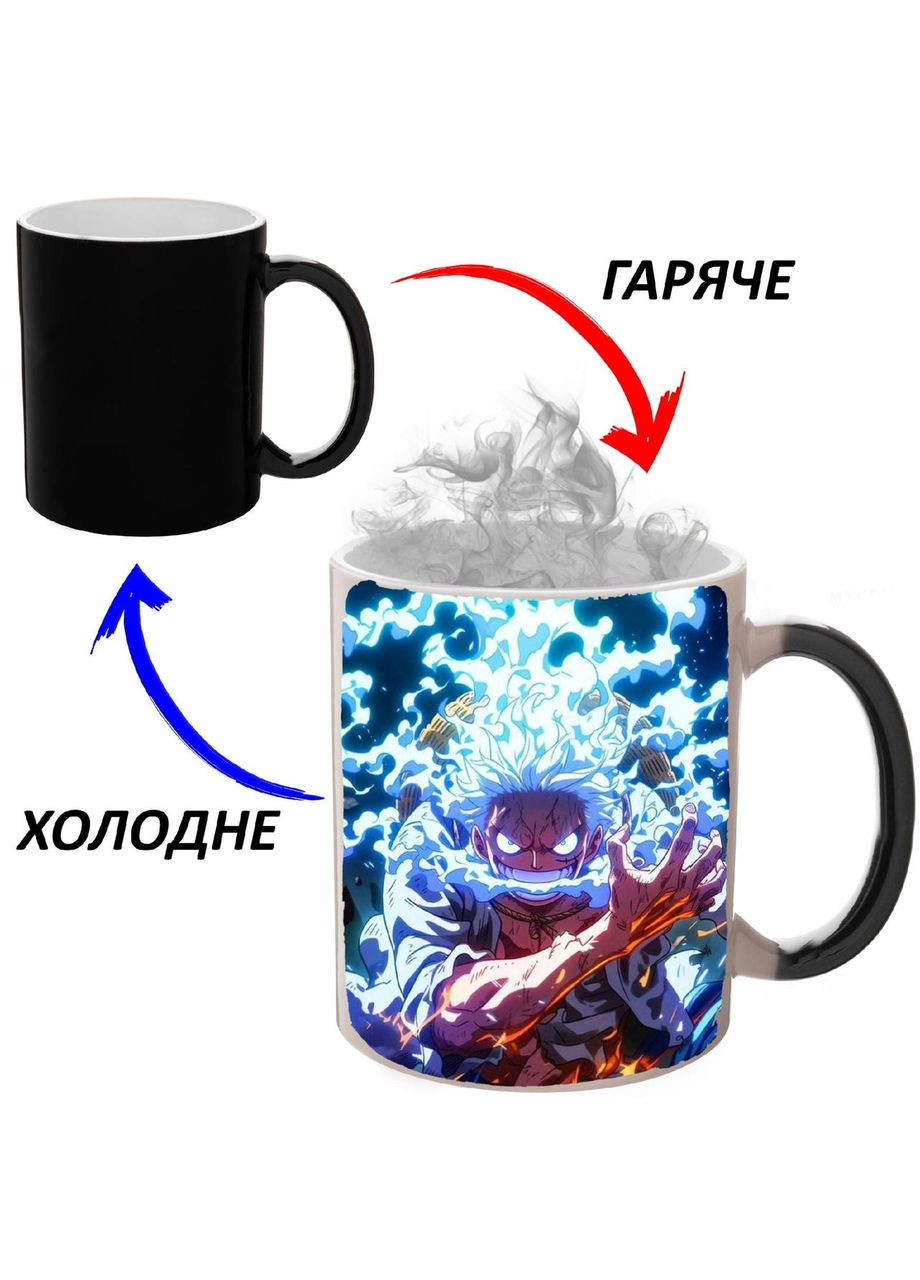 Чашка хамелон Ван Пис Аниме #029 (кружка, чашка) Черная 330 мл No Brand (323470834)