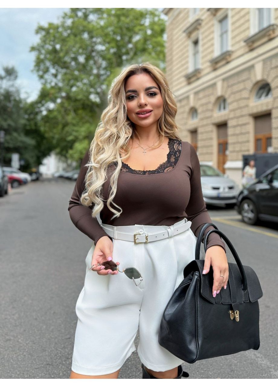 Лонгслів-мереживо DK/DL Мода без кордонів (360984187)