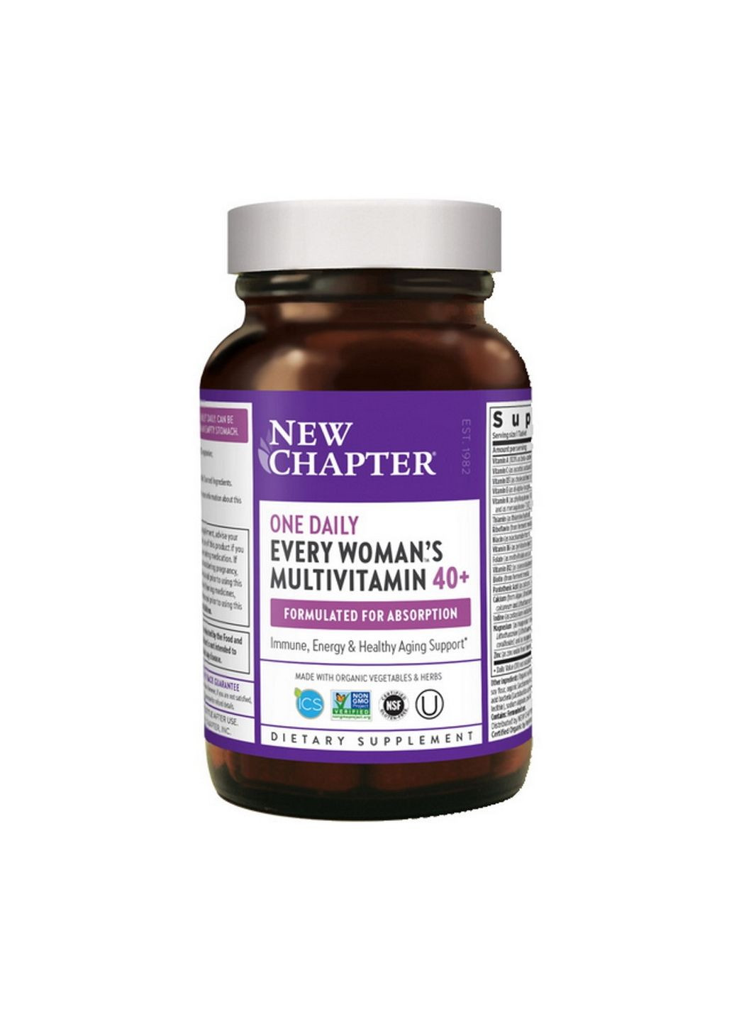 Витамины и минералы Every Woman's One Daily 40+ Multivitamin, 24 таблетки New Chapter (293338960)