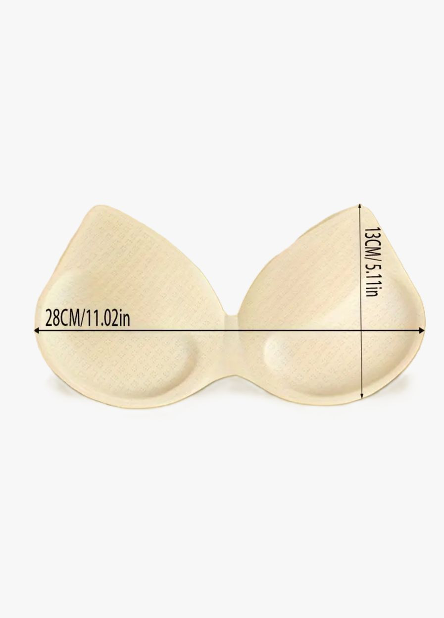 Моночашка чашки-вкладки в купальник/топ Кішечка з ПОТРІЙНИМ ПУШ АП 4см бежева Po Fanu (334003948)