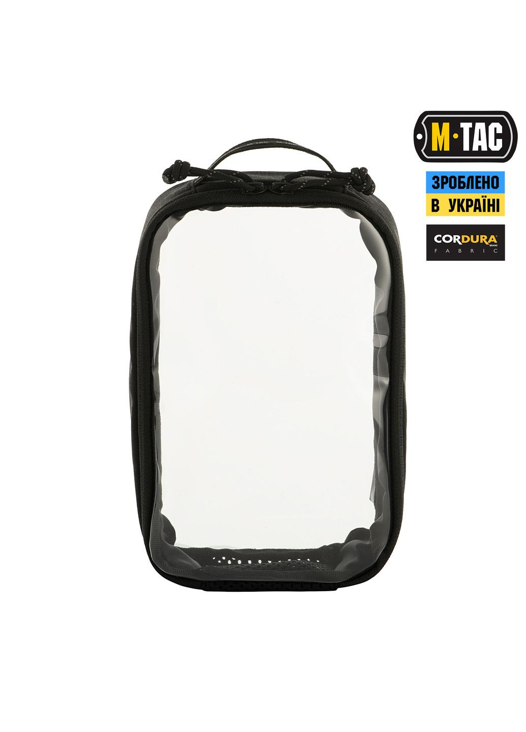 Органайзер утилітарний прозорий Elite Small (22х14 см) Black M-TAC (303262390)