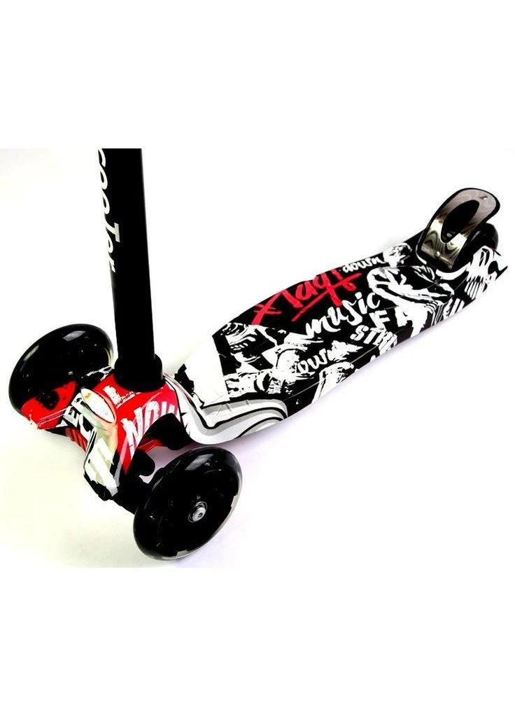 Самокат четырехколесный детский с подсветкой MAXI ABC Street Scooter (388961402)