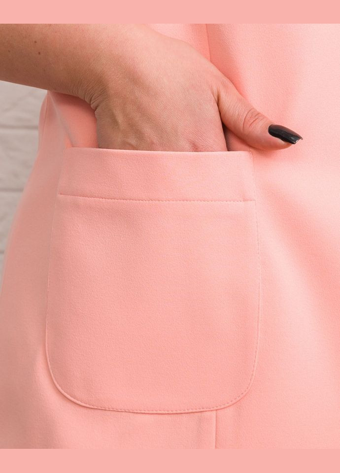 Персиковый женский пиджак 20150-6 Alenka Plus -