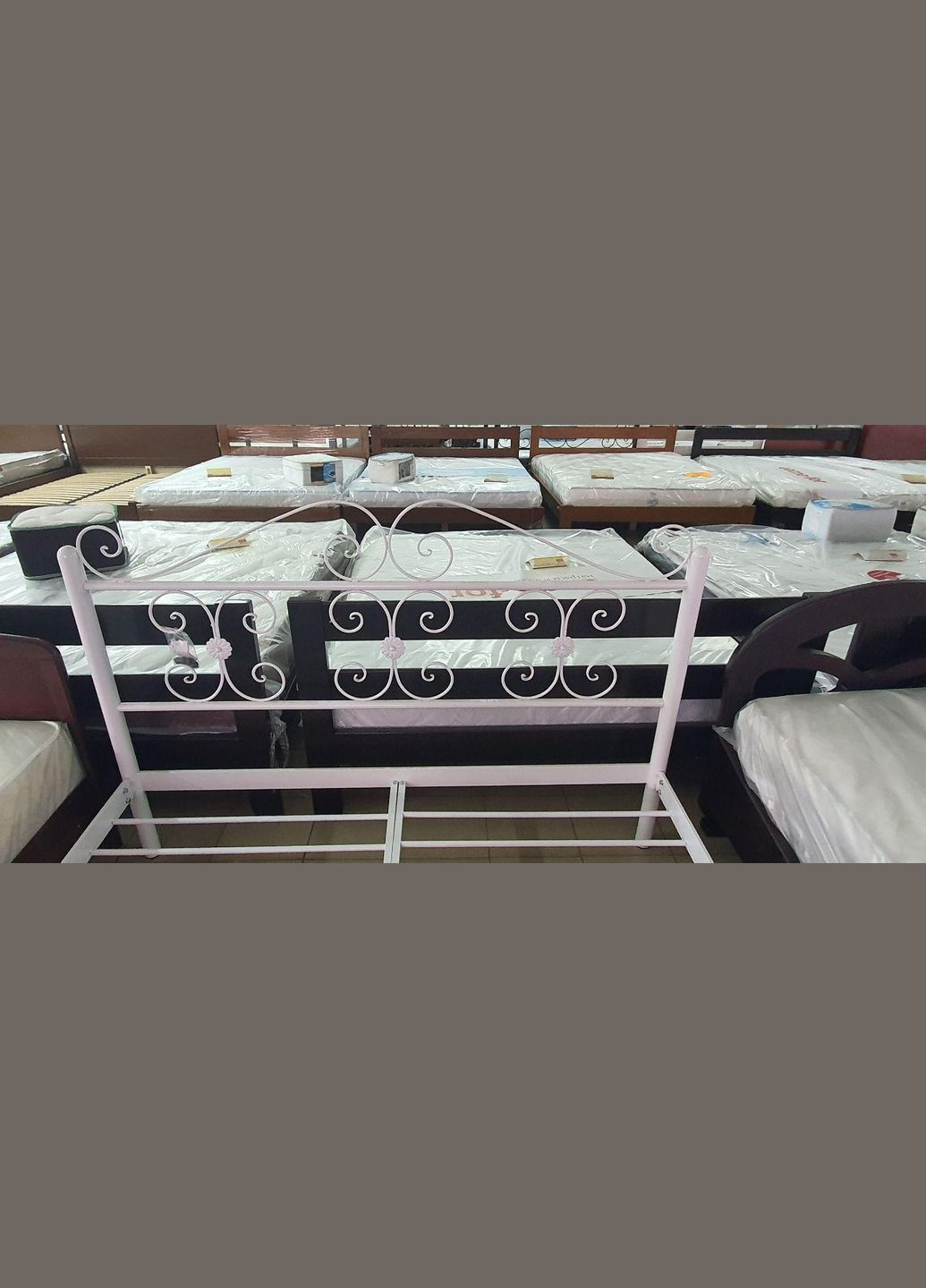 Двуспальная металлическая кровать Бегония от ТМ Теnero Tenero (315913107)