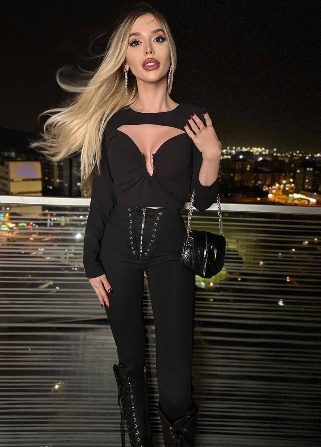 Лосини високої посадки на блискавці зі шнурівкою Tik-Tak (341735855)