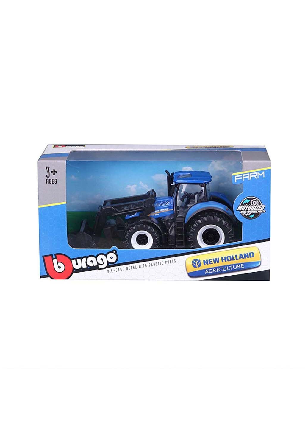 Іграшковий трактор з навантажувачем у наборі 1:32 Bburago (278082487)