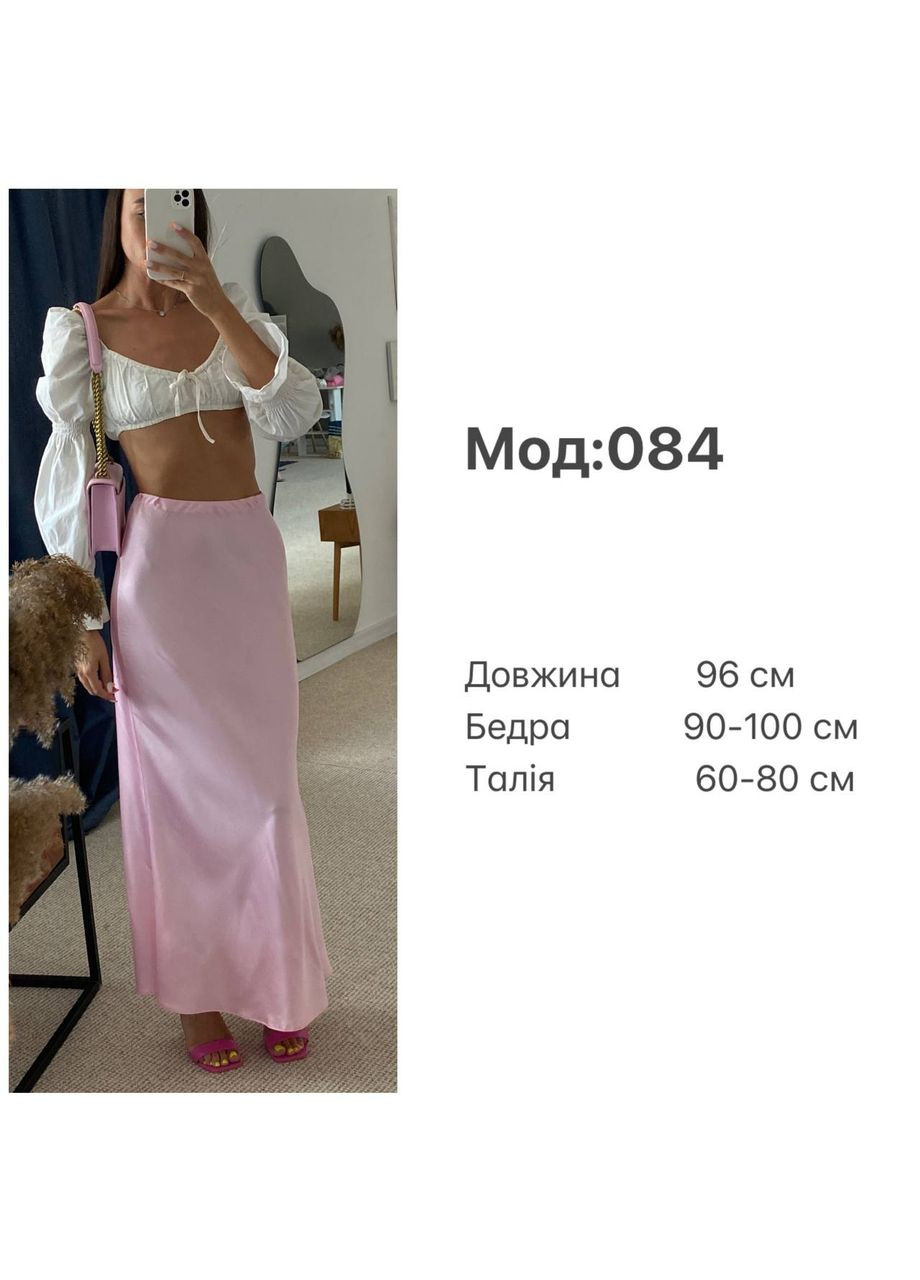 Жіноча шовкова спідниця міді Україна (350669408)