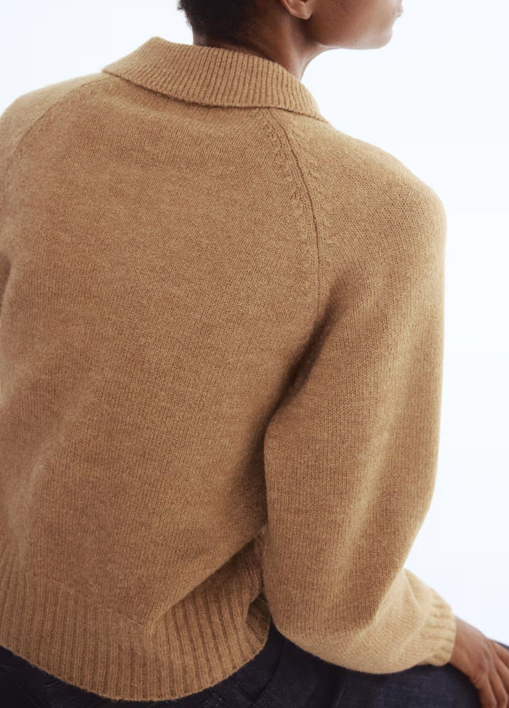 Темно-бежевый демисезонный свитер H&M