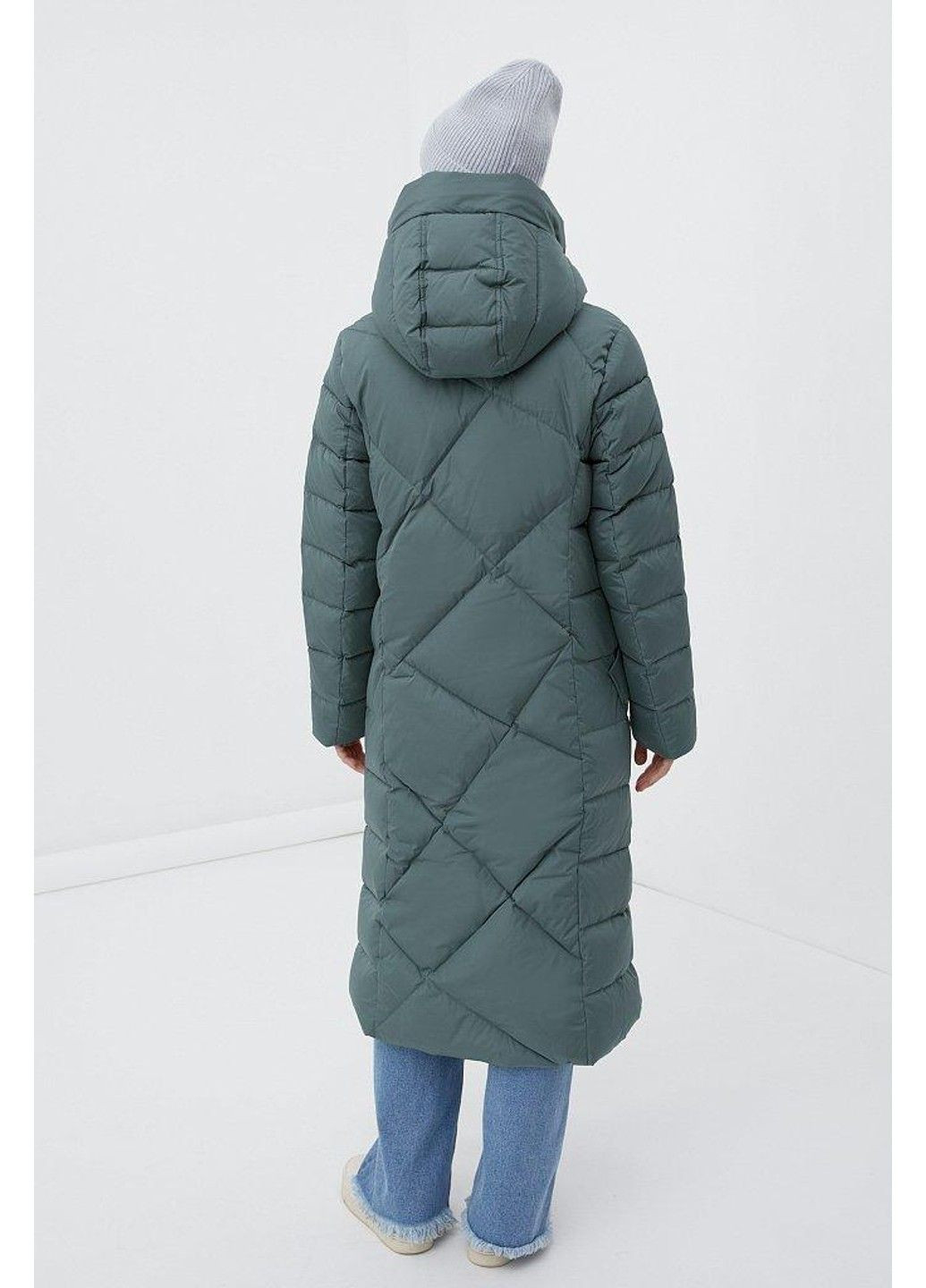 Зеленый зимний Пуховик Finn Flare