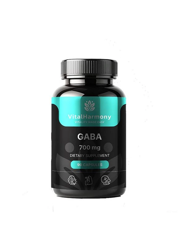 VitalHarmony GABA 700 мг 90 капсул gaba-01 No Brand (388486587)