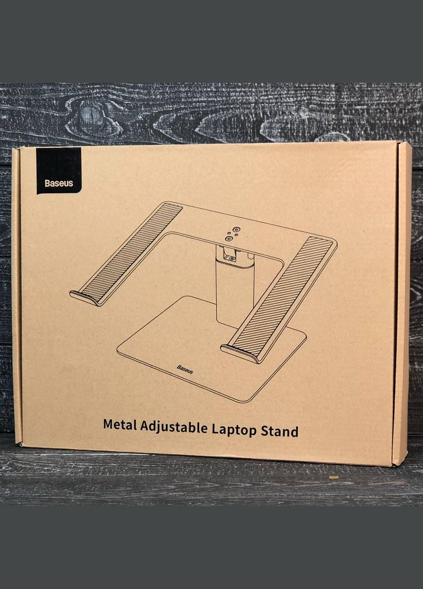 Подставка Metal Adjustable Laptop Stand LUJS000012 серебристая Baseus (293345870)