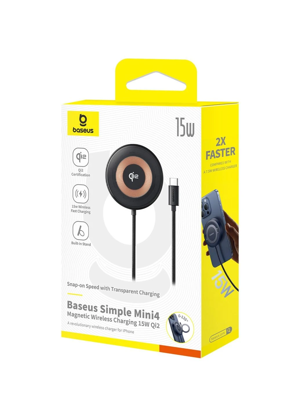 Беспроводное зарядное устройство Simple Mini4 15W Universal Explorer Edition Cosmic Black (P10273300121-01) [151030] Baseus (399681811)