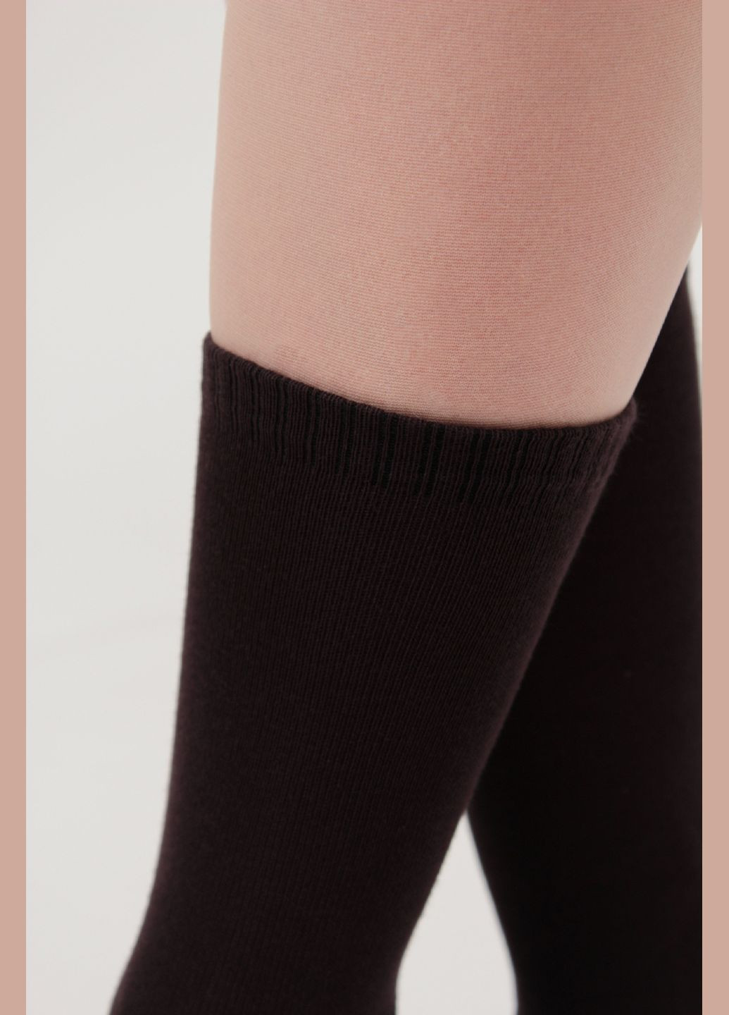 Коричневі шкарпетки жіночі Giulia однотонні (302297524)