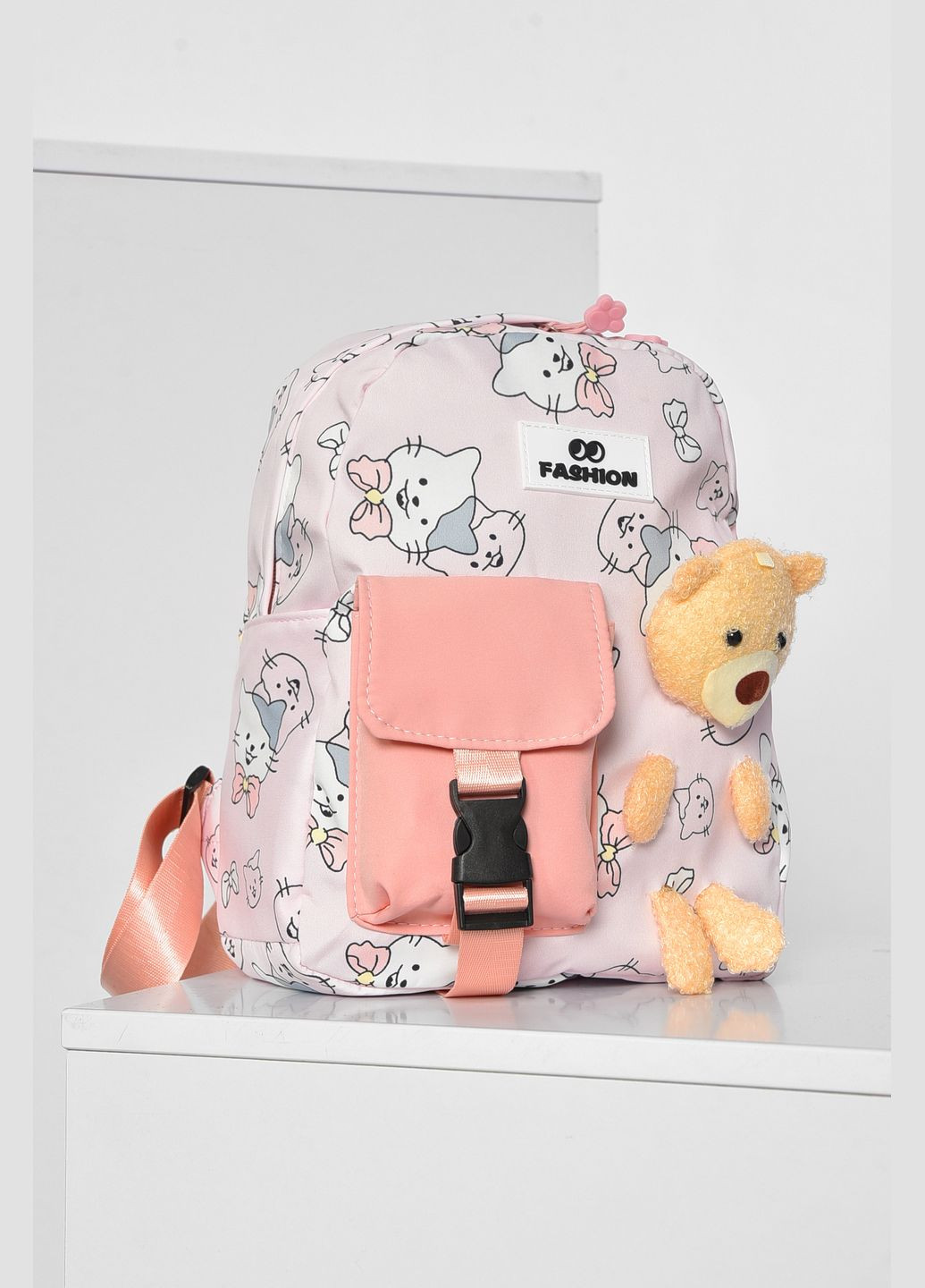 Рюкзак детский для девочки светло-розового цвета Let's Shop (345569333)