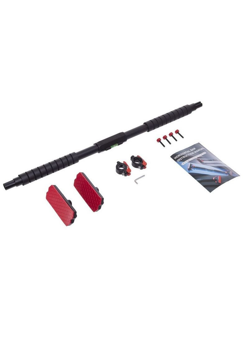 Турник в дверной проем раздвижной Fit 6185 размер 60100см Black-Red Cima (311200756)