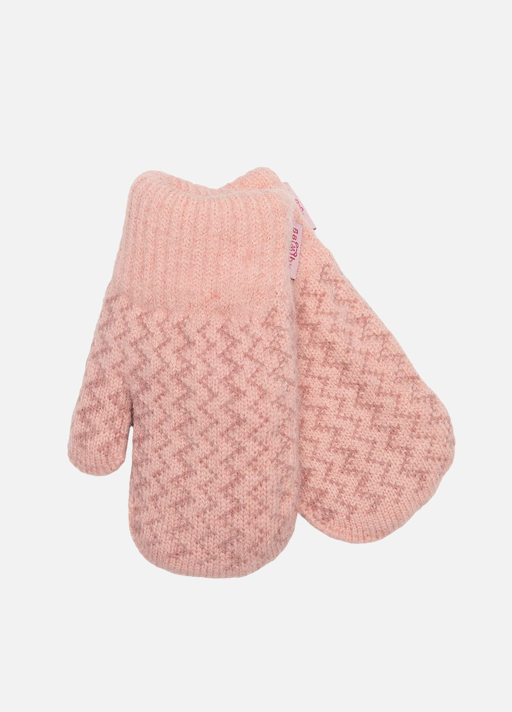 Перчатки для девочки цвет светло-розовый ЦБ-00259879 Корона (306831610)