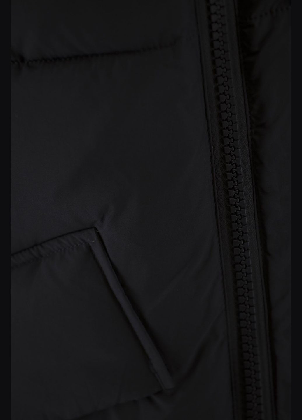 Чорний зимній Пуховик No Brand