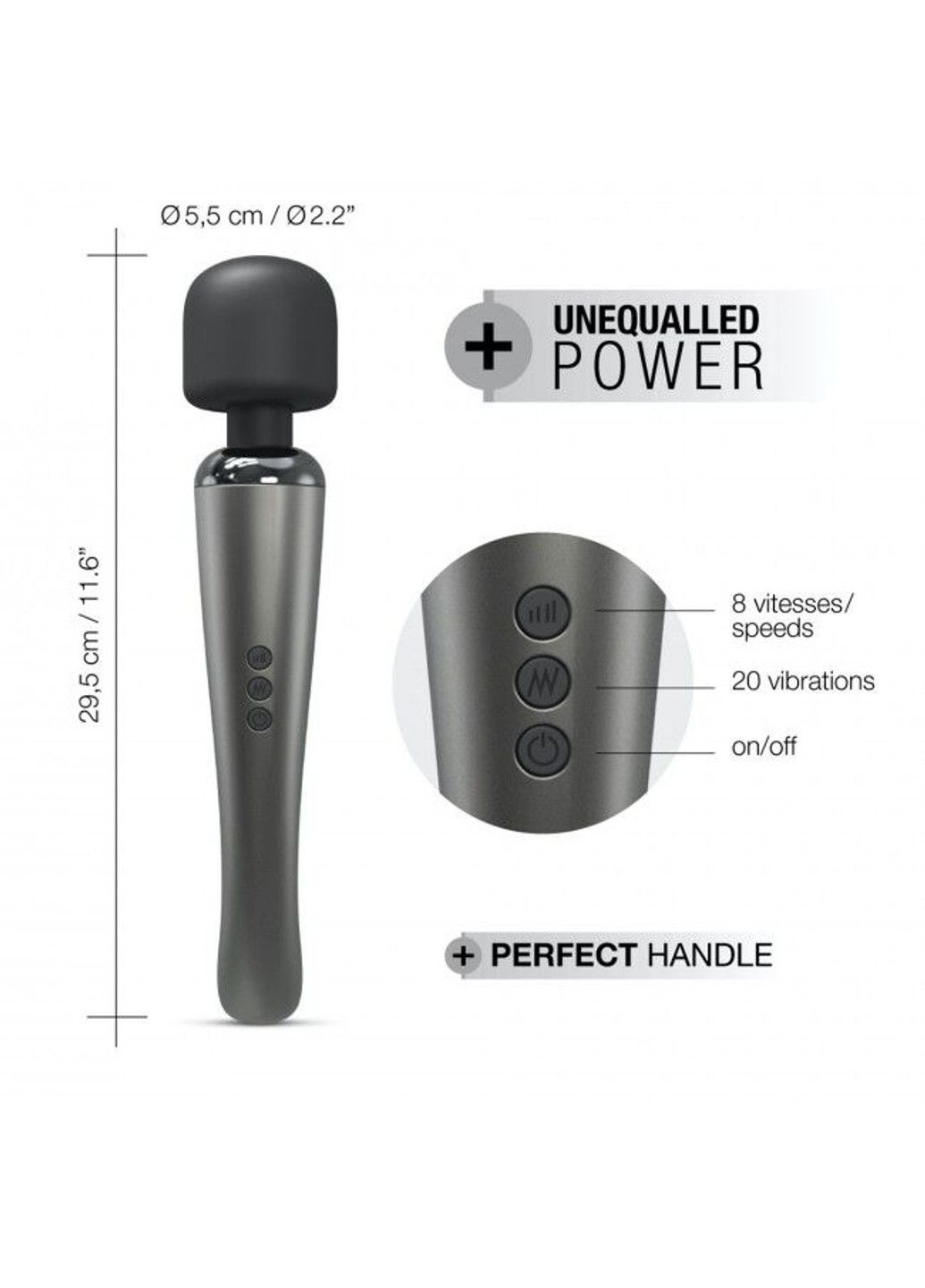 Вибромассажер Megawand Chrome Silver Dorcel (316253052)