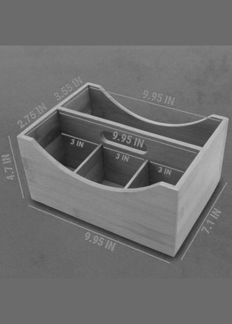 Підставка для столових приладів з дерева Залата сієна (ПСП-008105) No Brand (327426649)