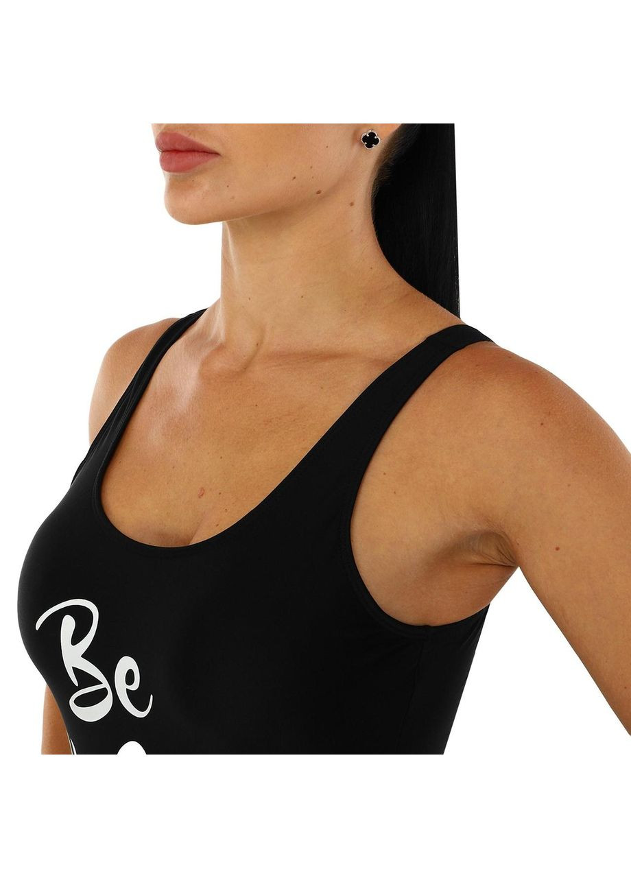 Чорний літній купальник для плавання злитий жіночий pl-2453 чорний SP-Sport