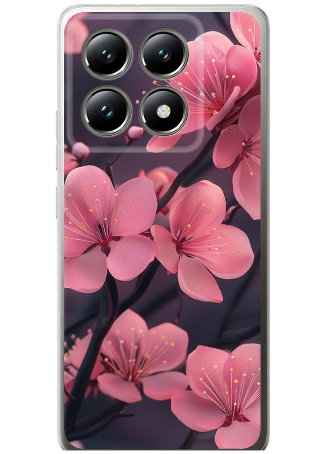 Силіконовий чохол 'Пурпурова сакура' для Endorphone Xiaomi 14T 5G (322638425)