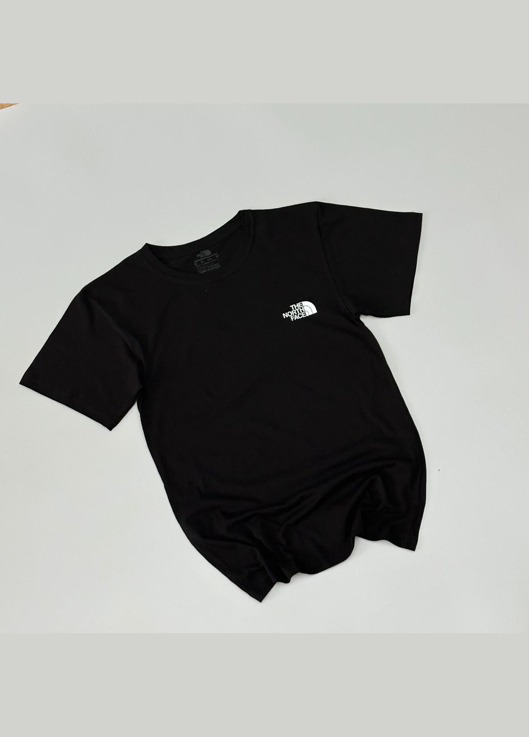 Черная стильная мужская футболка the north face черная с коротким рукавом Freedom