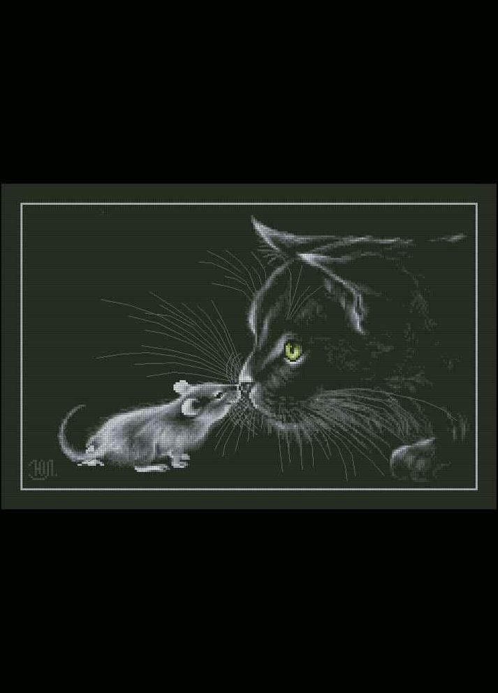 Набір для вишивання хрестиком. Розмір: 39*26 см Знайомство Лоскуток (315358322)