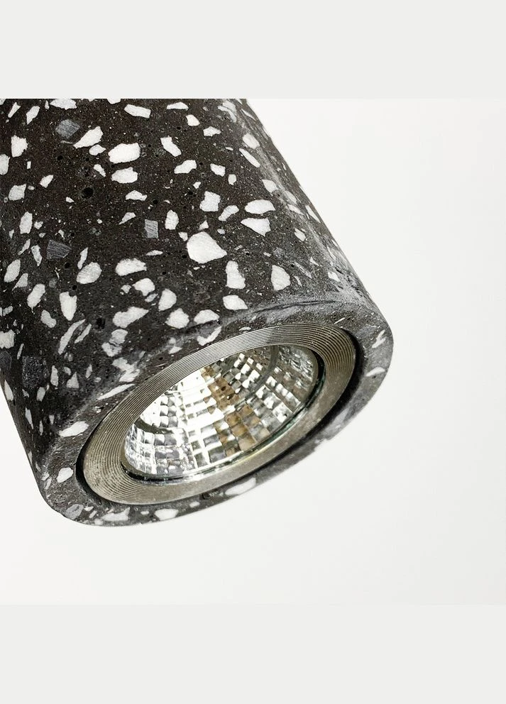 Підвіс Terrazzo Cylinder Long із сірим бетонним плафоном 30х6 см LineF (399430841)