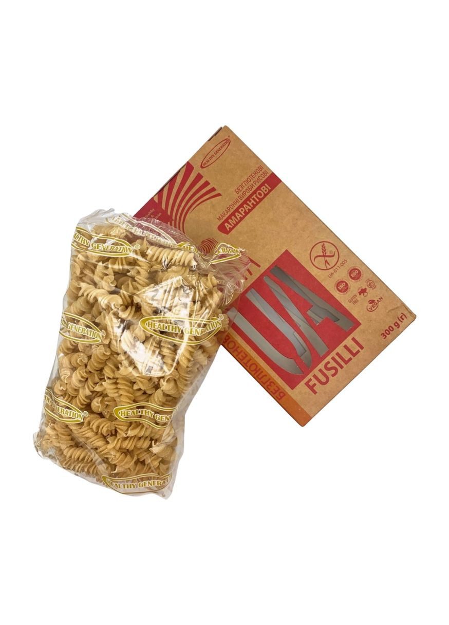 Макаронні вироби без глютену амарантові 300г Healthy Generation (370032530)