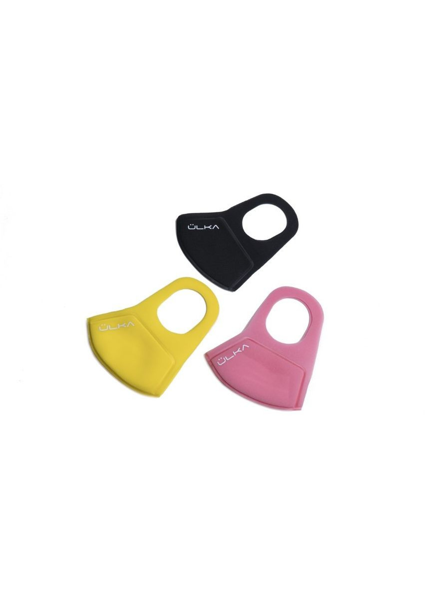 Маска захисна багаторазова вугільна жовта Ulka (299385393)