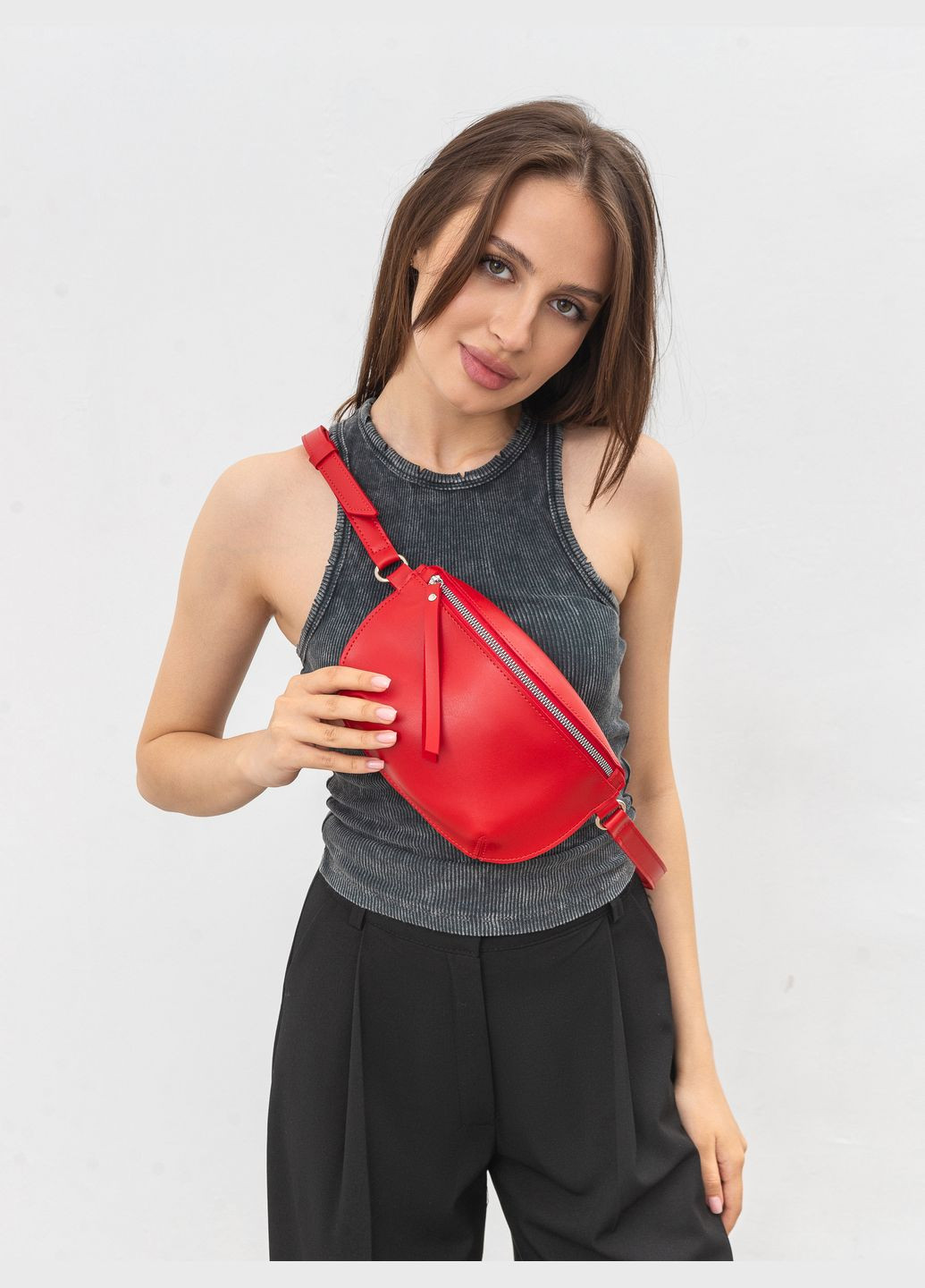 Бананка на тонкому ремінці застібається на блискавку Romashka Дейлі-Сіті (311301927)