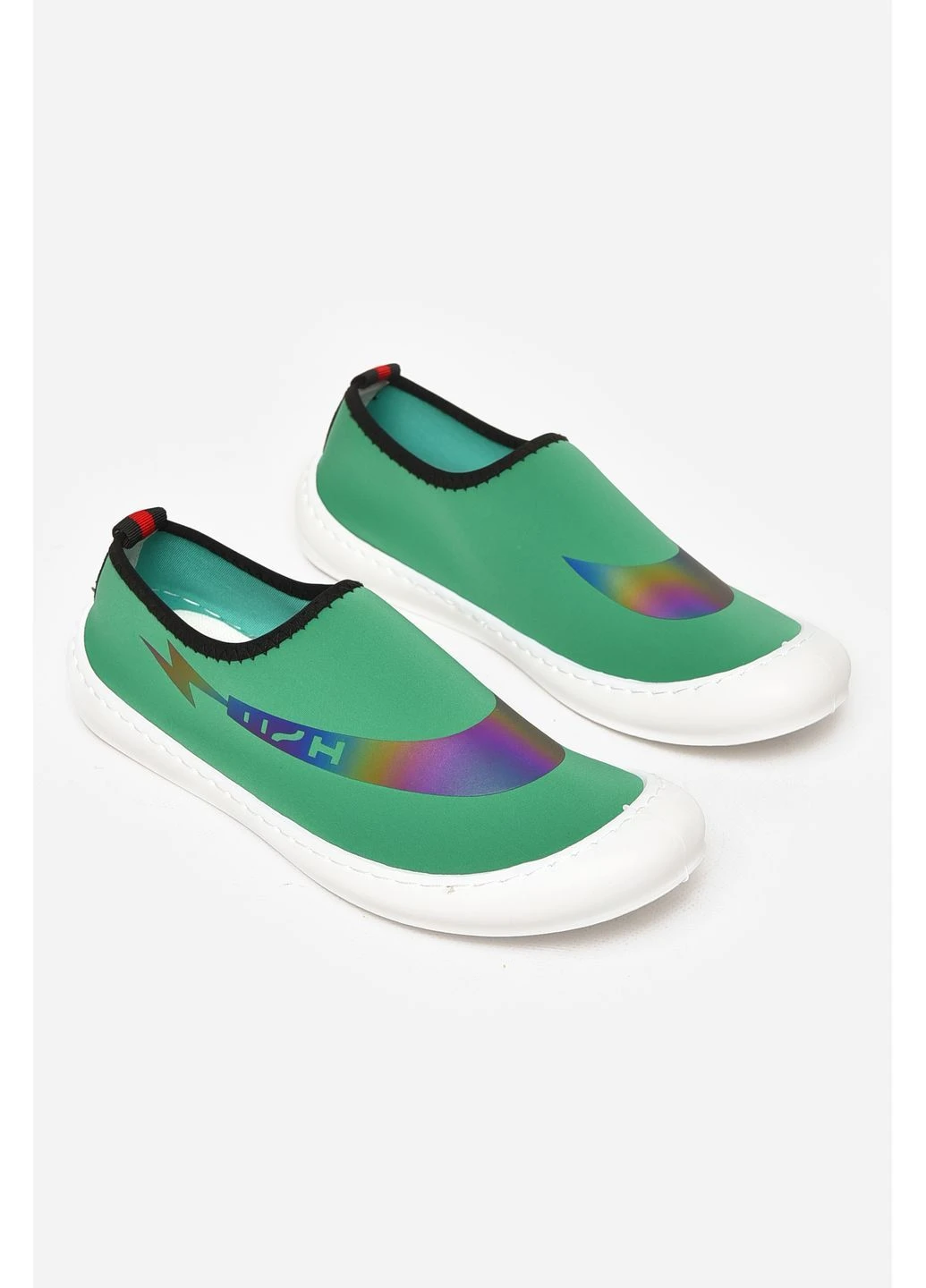 Сліпони чоловічі зеленого кольору Let's Shop (394947465)