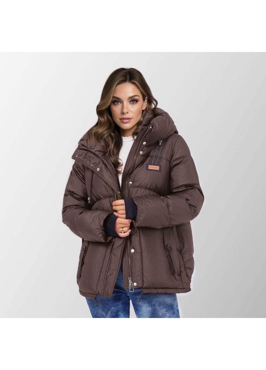 Коричнева куртка зимова коротка max alex Fodarlloy