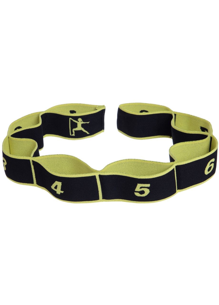 Лента эластичная с петлями для растяжки ленточный эспандер Elastiband (полиэстер, эластан, размер 90х4см, Салатовый) Record (354703266)