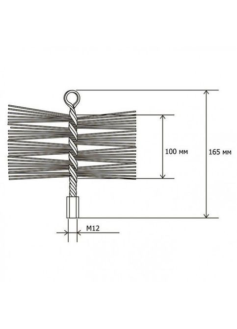 Щітка металева для чищення димоходу « », 100мм Savent (363054888)