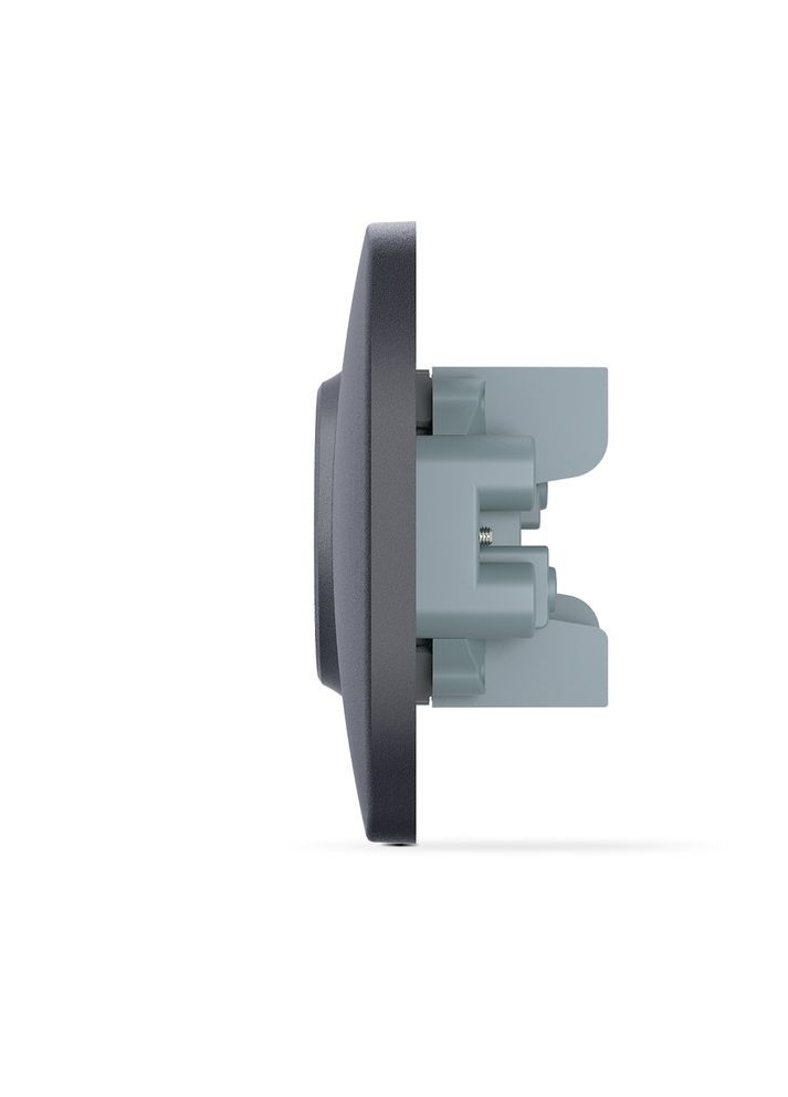 Двойная розетка с повышенной огнеупорностью BINERA VF-BNSK2-BG черный графит Videx (333338472)