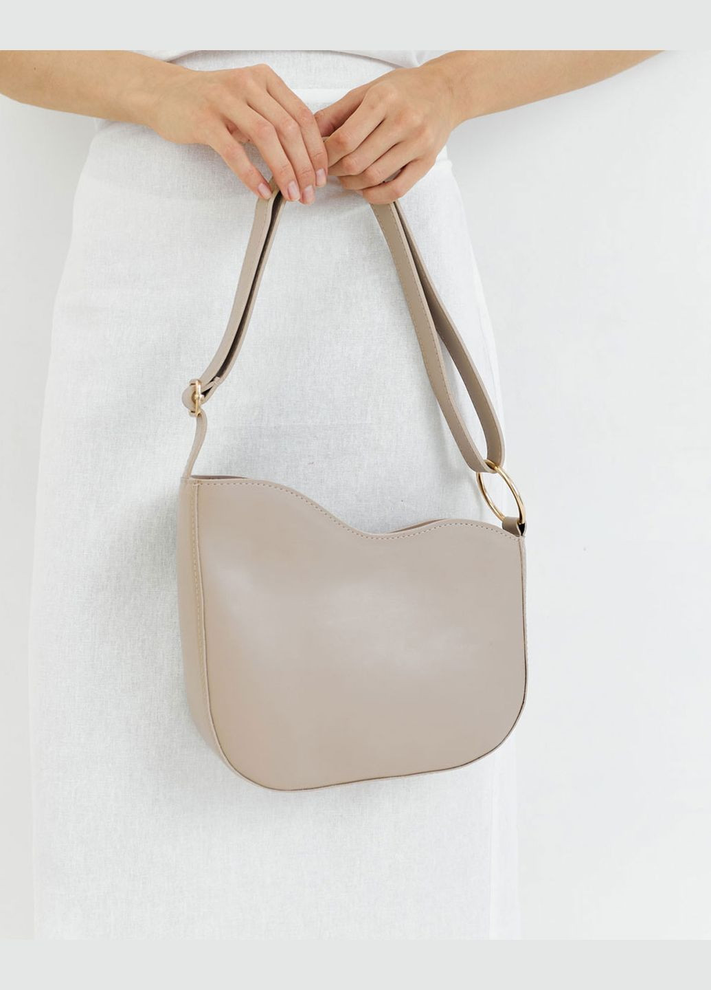 Сумка жіноча крос боді екошкіра (wel-12309) Бежевий WeLassie (315864704)